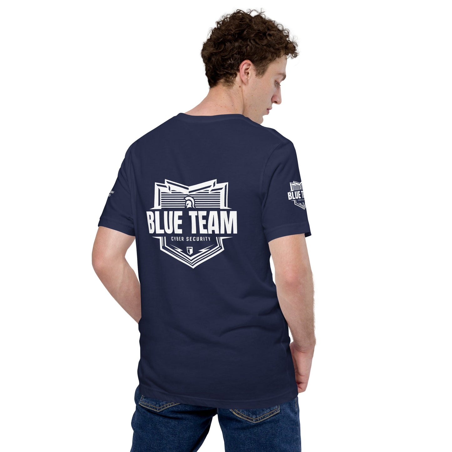 Cyber Security Blue Team V1 - Unisex t-shirt ( Back Print ) by DarkByteGear