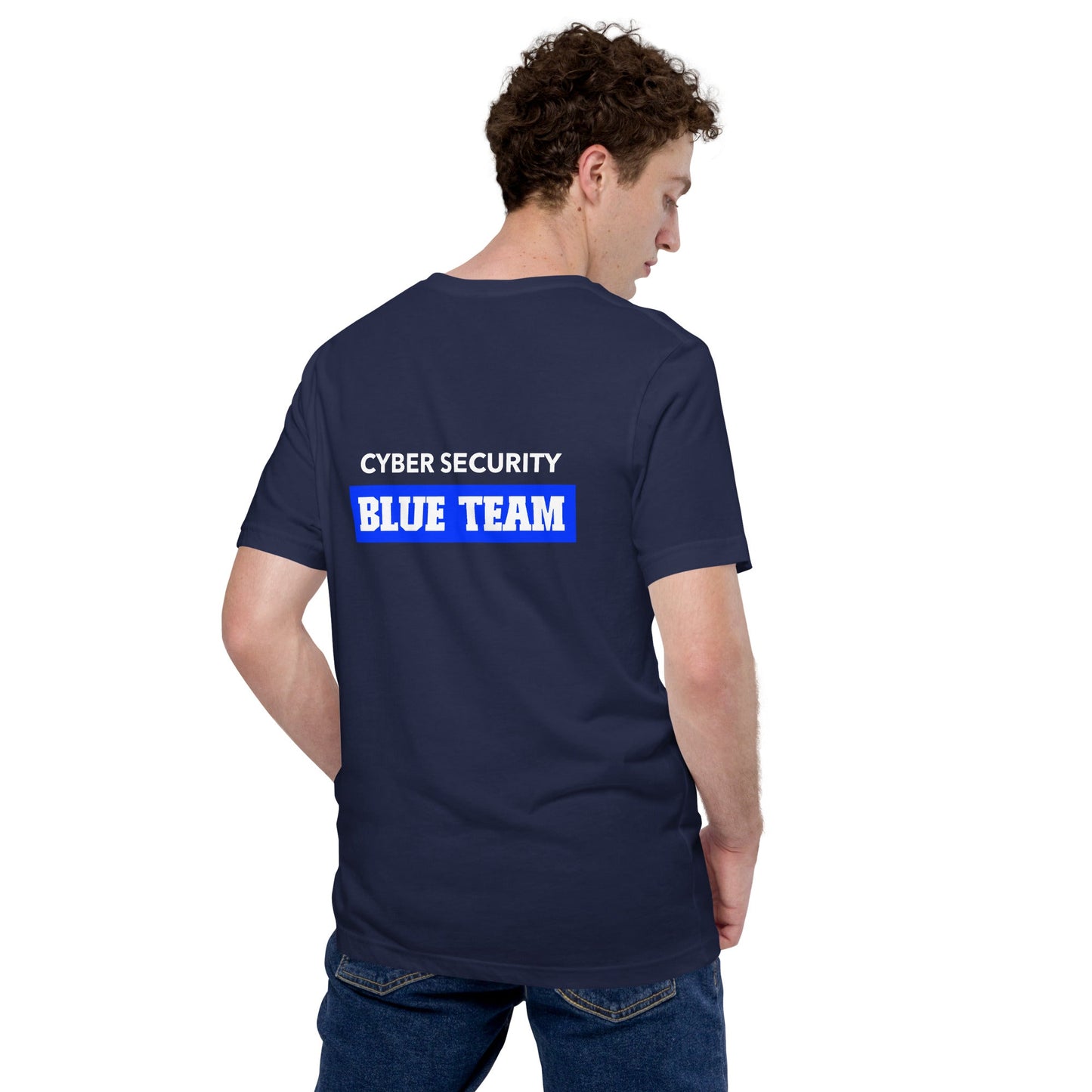 Cyber Security Blue Team V10 - Unisex t-shirt ( Back Print ) by DarkByteGear