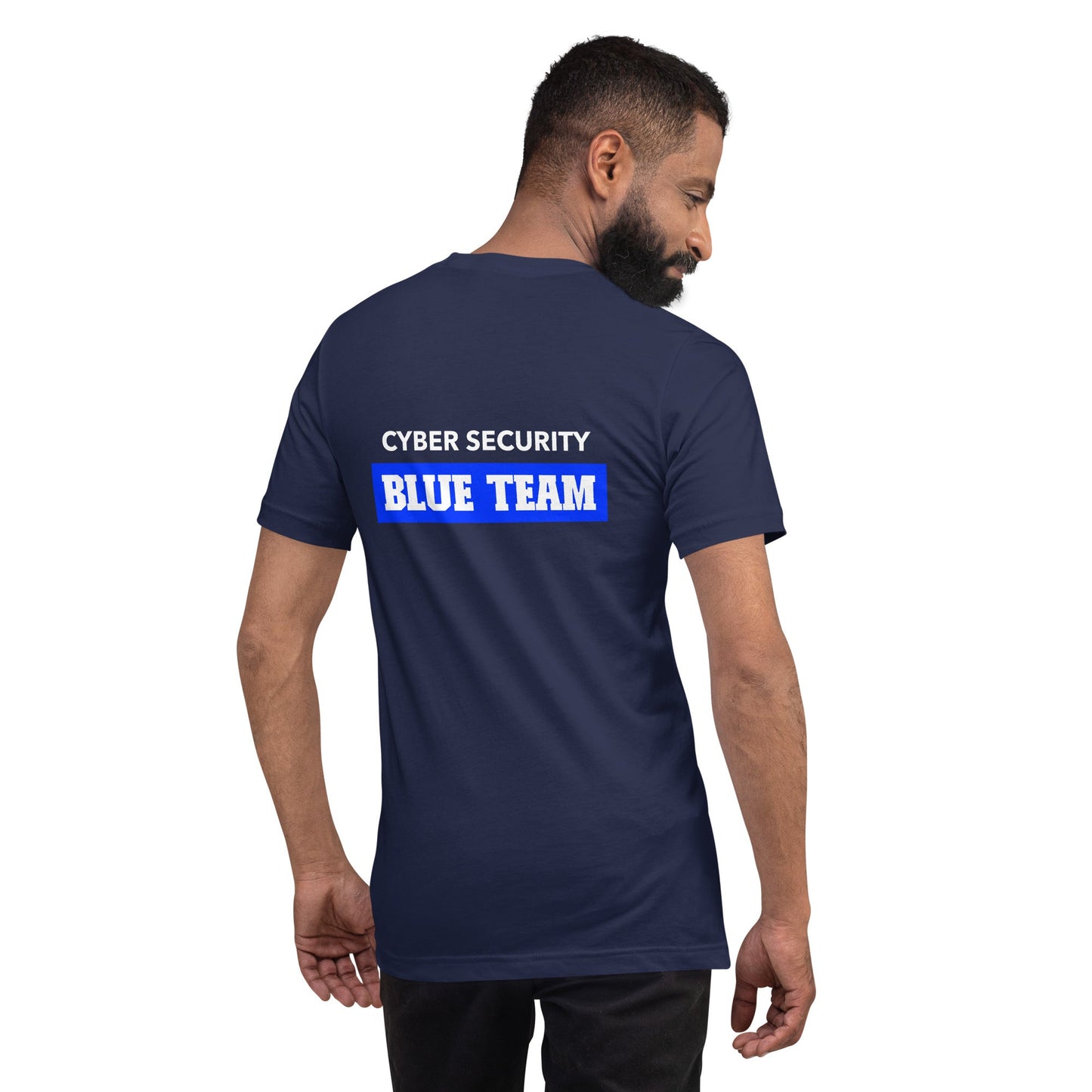 Cyber Security Blue Team V10 - Unisex t-shirt ( Back Print ) by DarkByteGear
