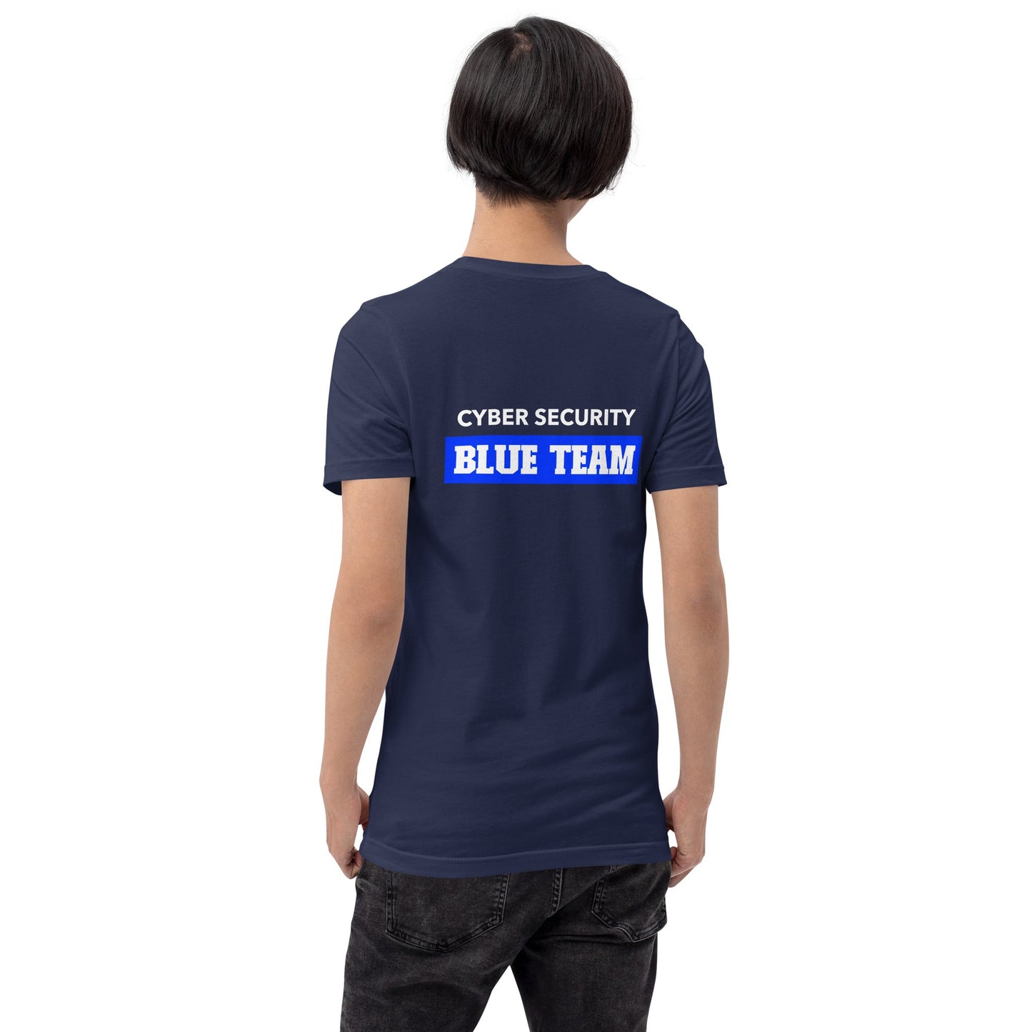 Cyber Security Blue Team V10 - Unisex t-shirt ( Back Print ) by DarkByteGear