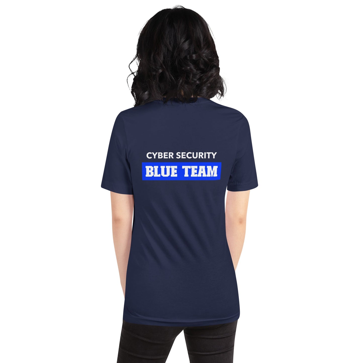 Cyber Security Blue Team V10 - Unisex t-shirt ( Back Print ) by DarkByteGear