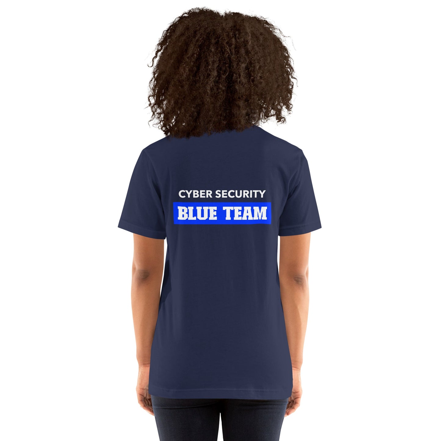 Cyber Security Blue Team V10 - Unisex t-shirt ( Back Print ) by DarkByteGear