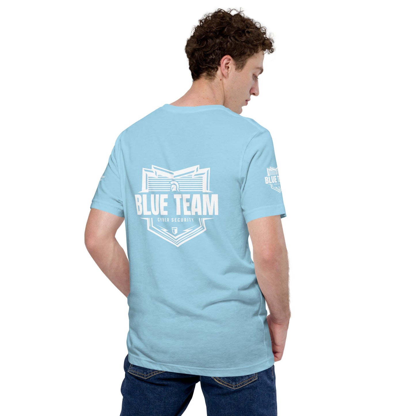 Cyber Security Blue Team V1 - Unisex t-shirt ( Back Print ) by DarkByteGear