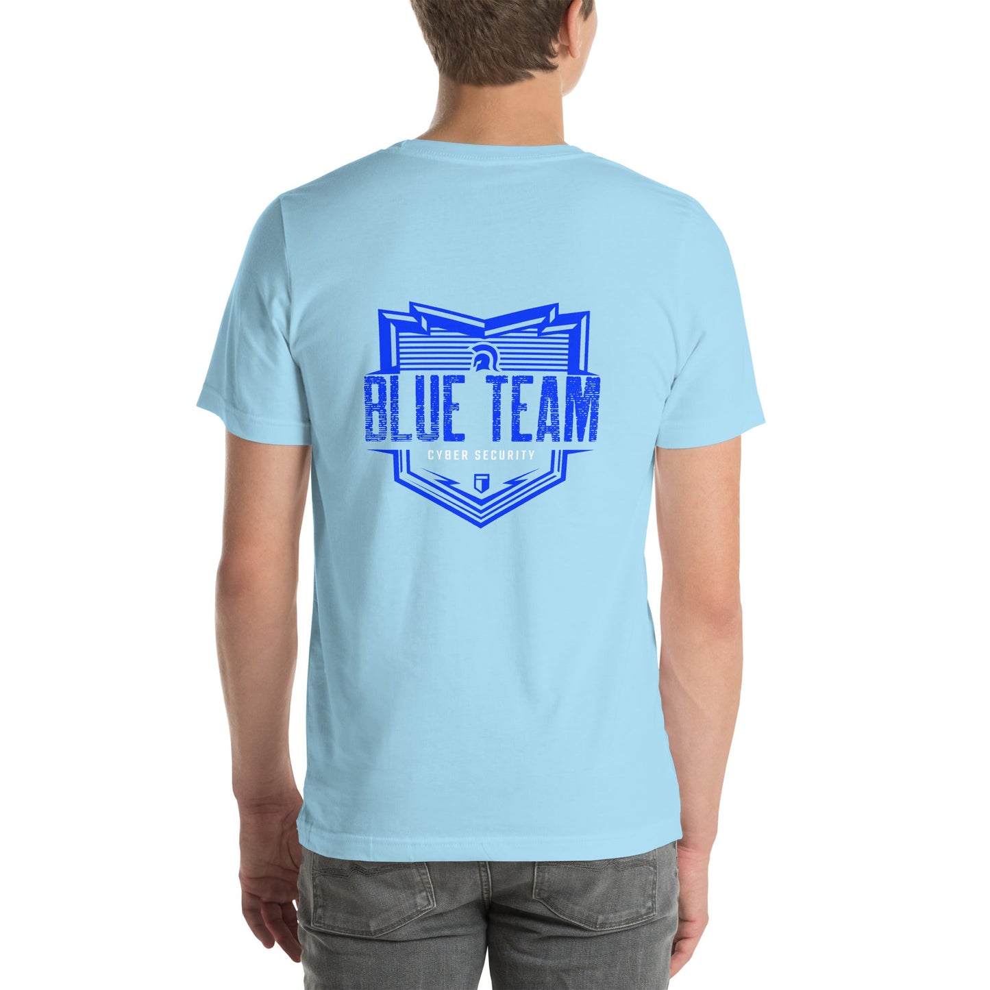 Cyber Security Blue Team V13 - Unisex t-shirt ( Back Print ) by DarkByteGear