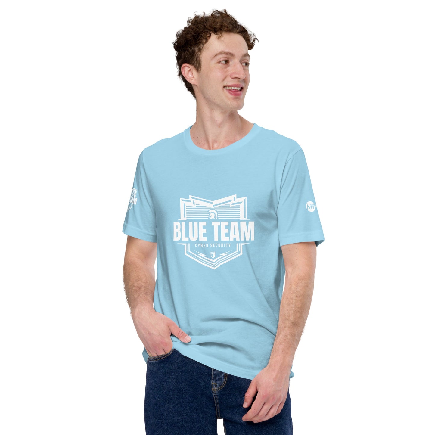 Cyber Security Blue Team v1 - Short-Sleeve Unisex T-Shirt by DarkByteGear