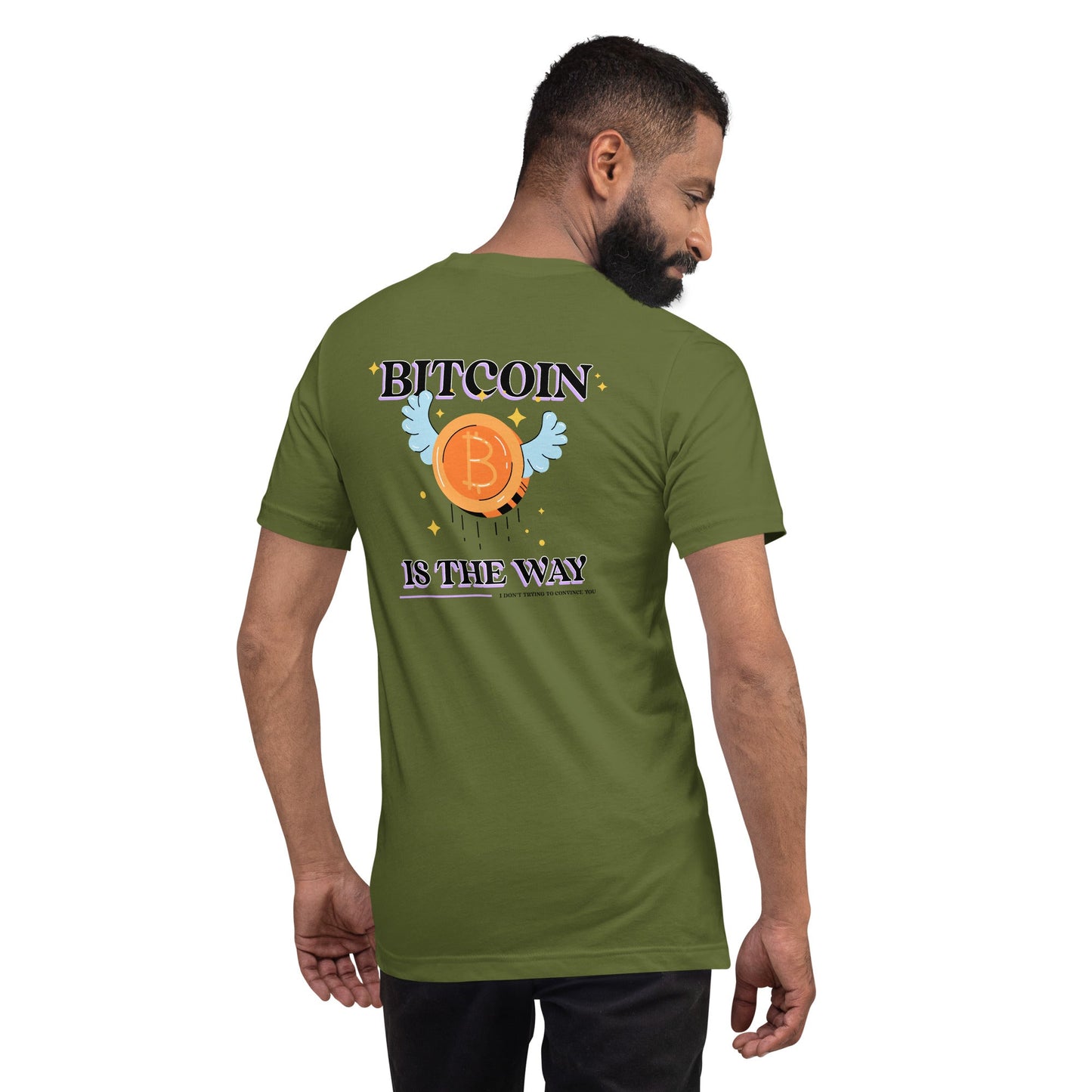 Bitcoin is the way - Unisex t-shirt (back print) by DarkByteGear