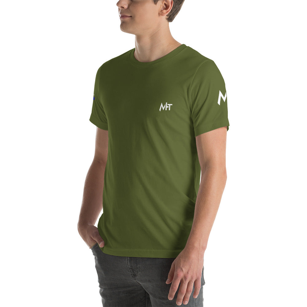 Cyber Security Blue team V4 - Short-sleeve unisex t-shirt (back print) by DarkByteGear