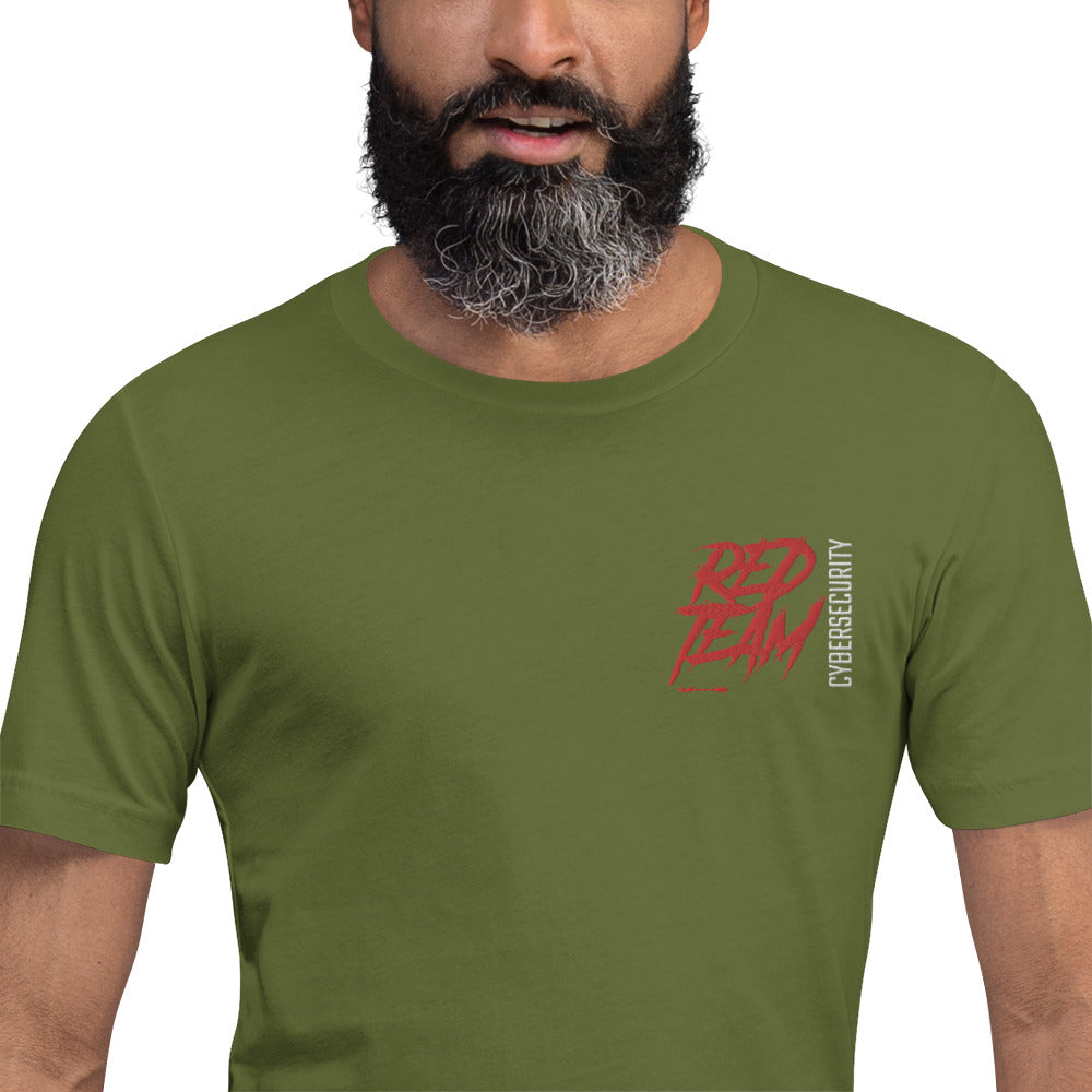 Cyber Security Red Team V10 - Short-sleeve unisex t-shirt ( embroidered ) by DarkByteGear