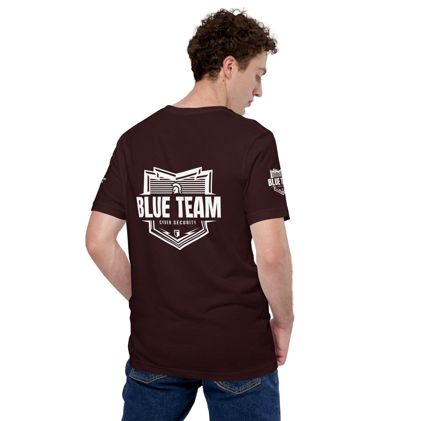 Cyber Security Blue Team V1 - Unisex t-shirt ( Back Print ) by DarkByteGear