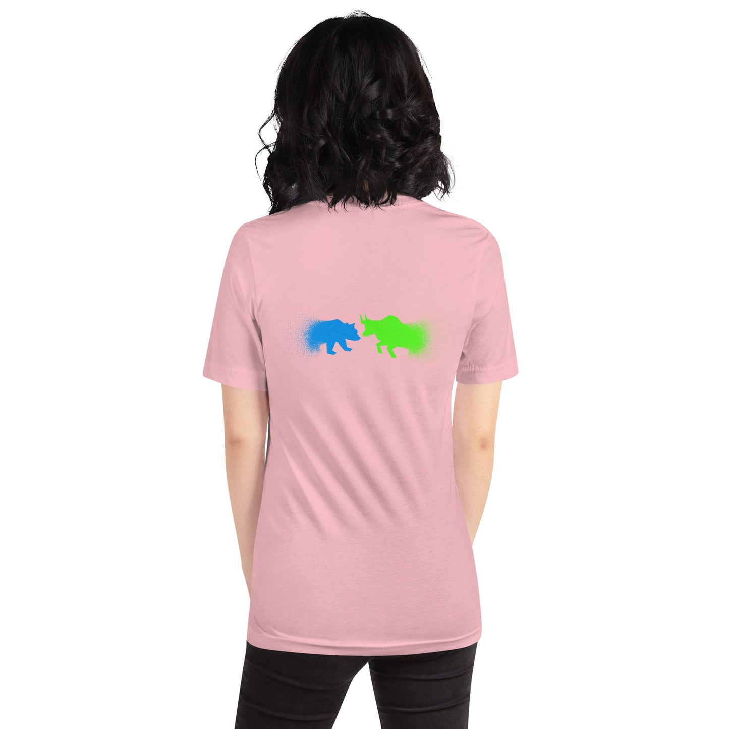 Bearish And Bullish (DB) in Light color - Unisex t-shirt ( Back Print ) by DarkByteGear