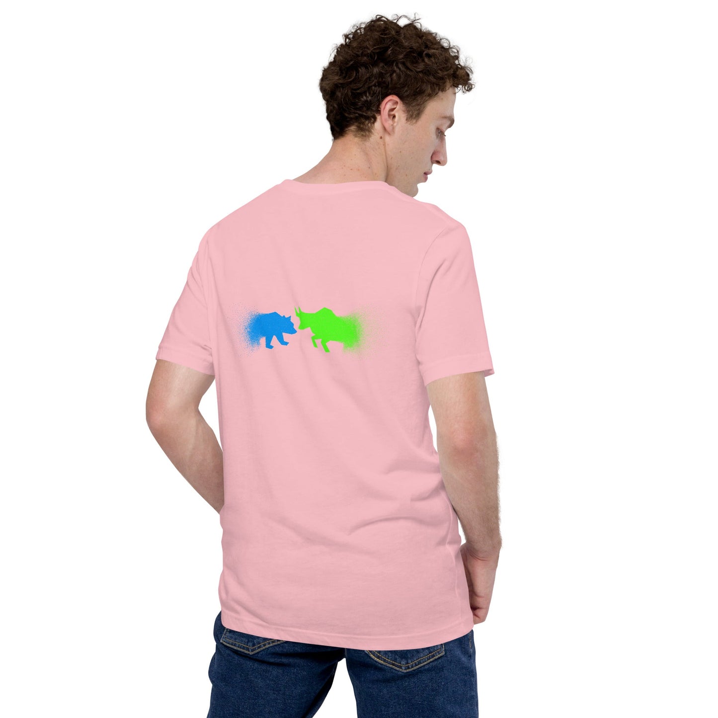 Bearish And Bullish (DB) in Light color - Unisex t-shirt ( Back Print ) by DarkByteGear