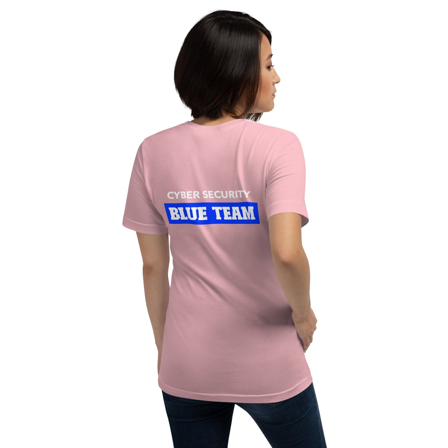 Cyber Security Blue Team V10 - Unisex t-shirt ( Back Print ) by DarkByteGear