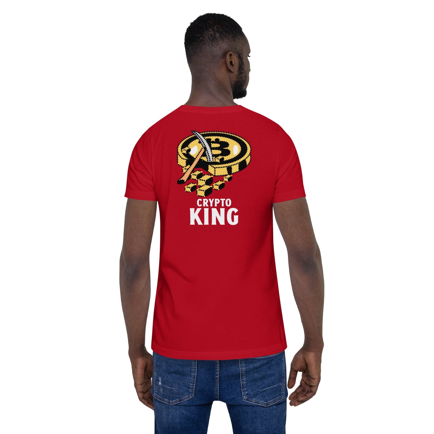 Crypto King - Unisex t-shirt (back print) by DarkByteGear