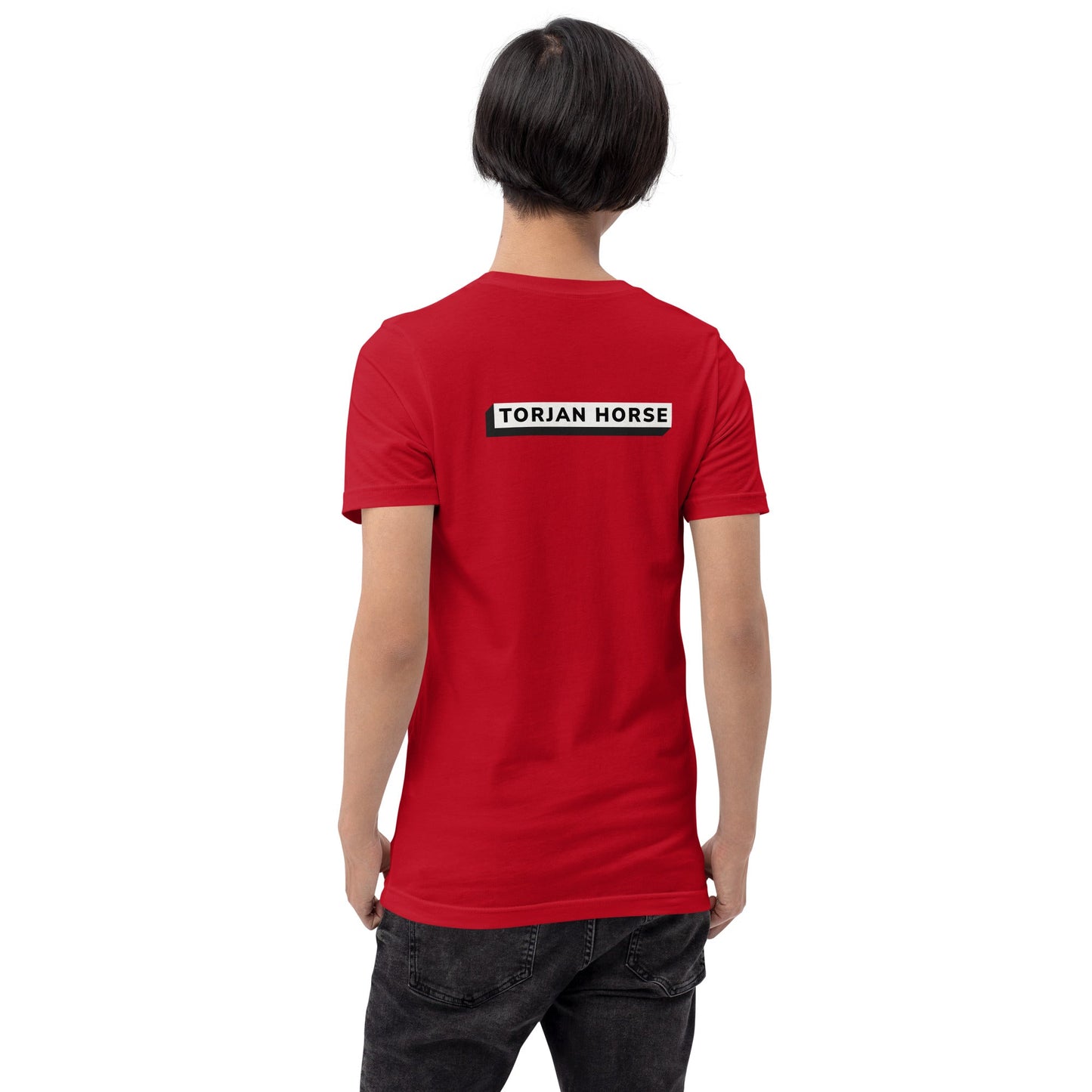 Trojan Horse - Unisex t-shirt (back print) by DarkByteGear