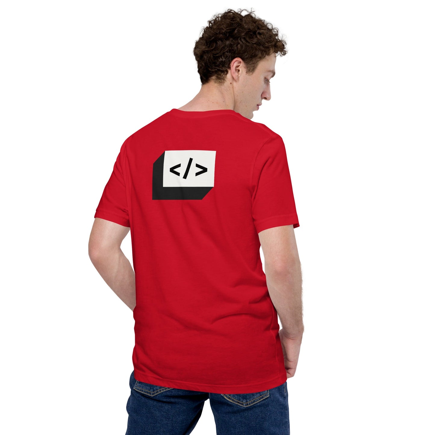 Coder - Unisex t-shirt (back print) by DarkByteGear