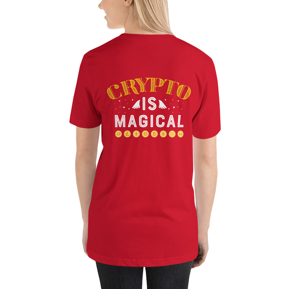 Crypto is Magical Unisex t-shirt ( Back Print ) by DarkByteGear