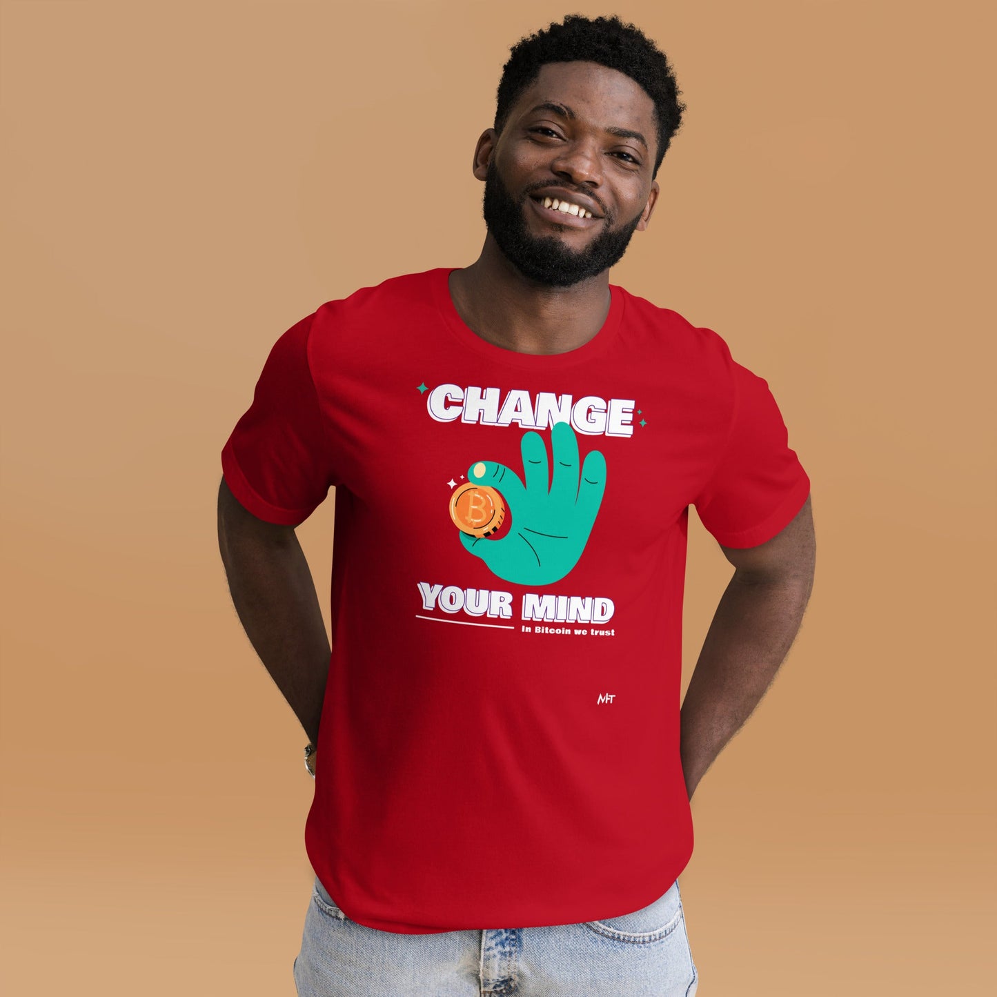Change your mind in Bitcoin we Trust - Unisex t-shirt by DarkByteGear