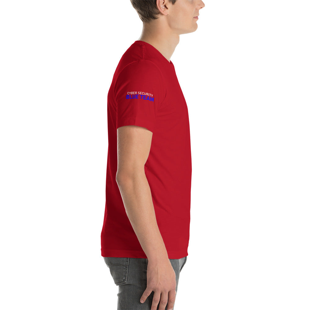 Cyber Security Blue team V4 - Short-sleeve unisex t-shirt (back print) by DarkByteGear