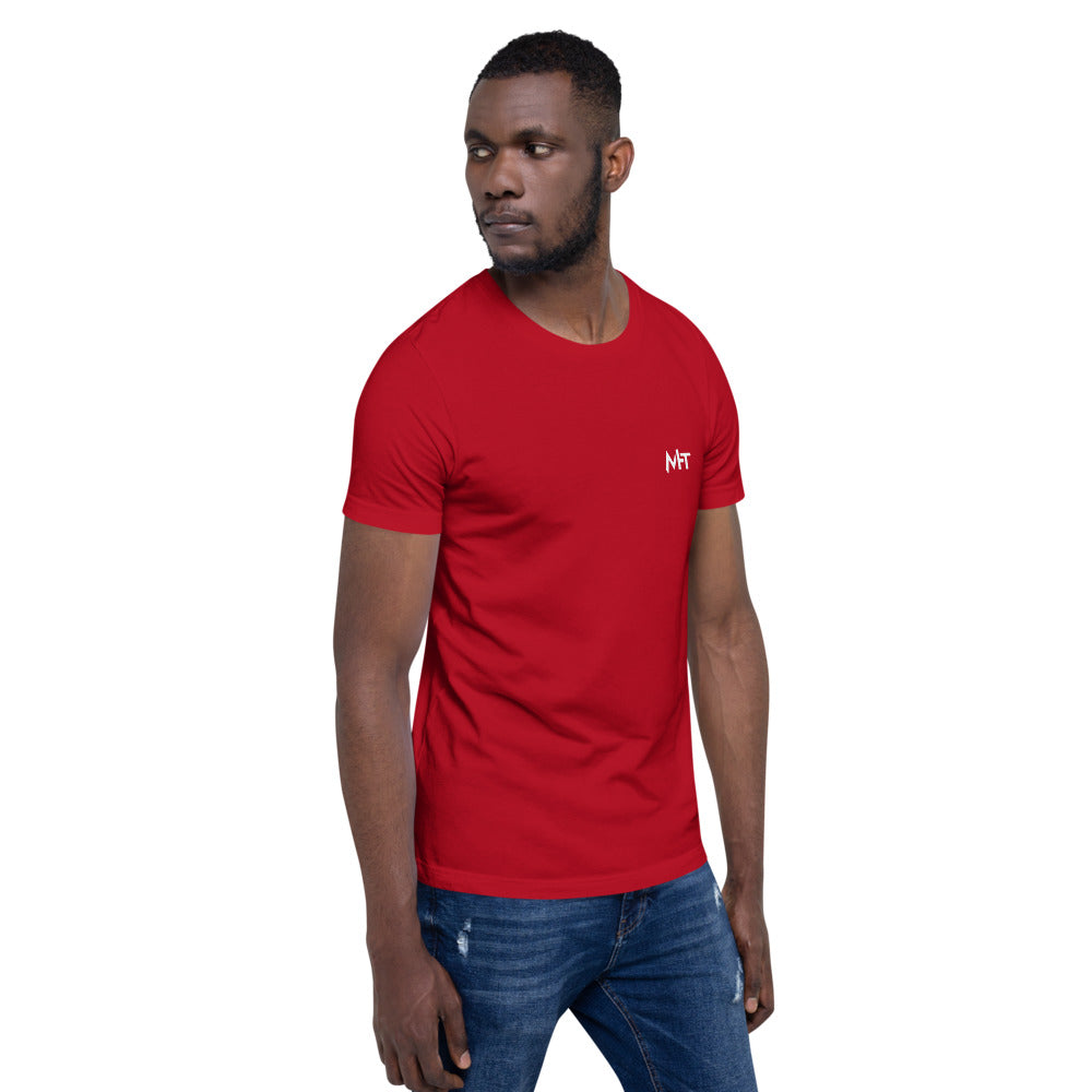 Hack this - Short-Sleeve Unisex T-Shirt (back print) by DarkByteGear