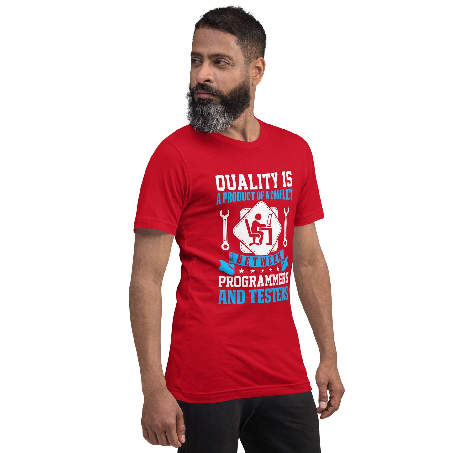 Quality is a Product of a conflict -Unisex t-shirt by DarkByteGear