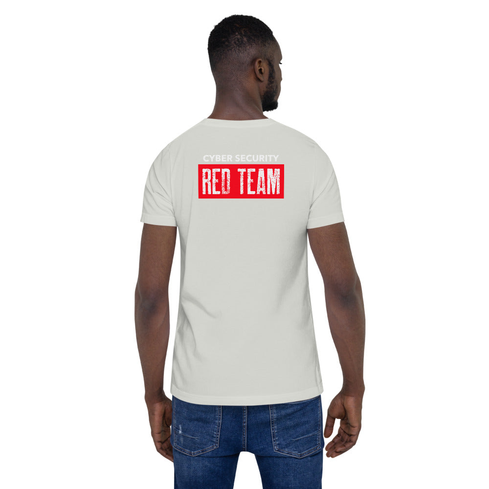 Cyber Security Red Team V1 - Short-Sleeve Unisex T-Shirt (back print) by DarkByteGear