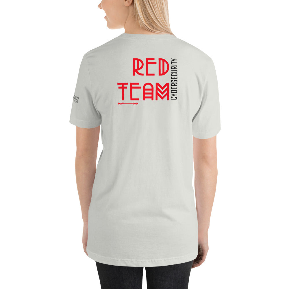 Cyber Security Red Team v5 - Short-Sleeve Unisex T-Shirt (back print) by DarkByteGear