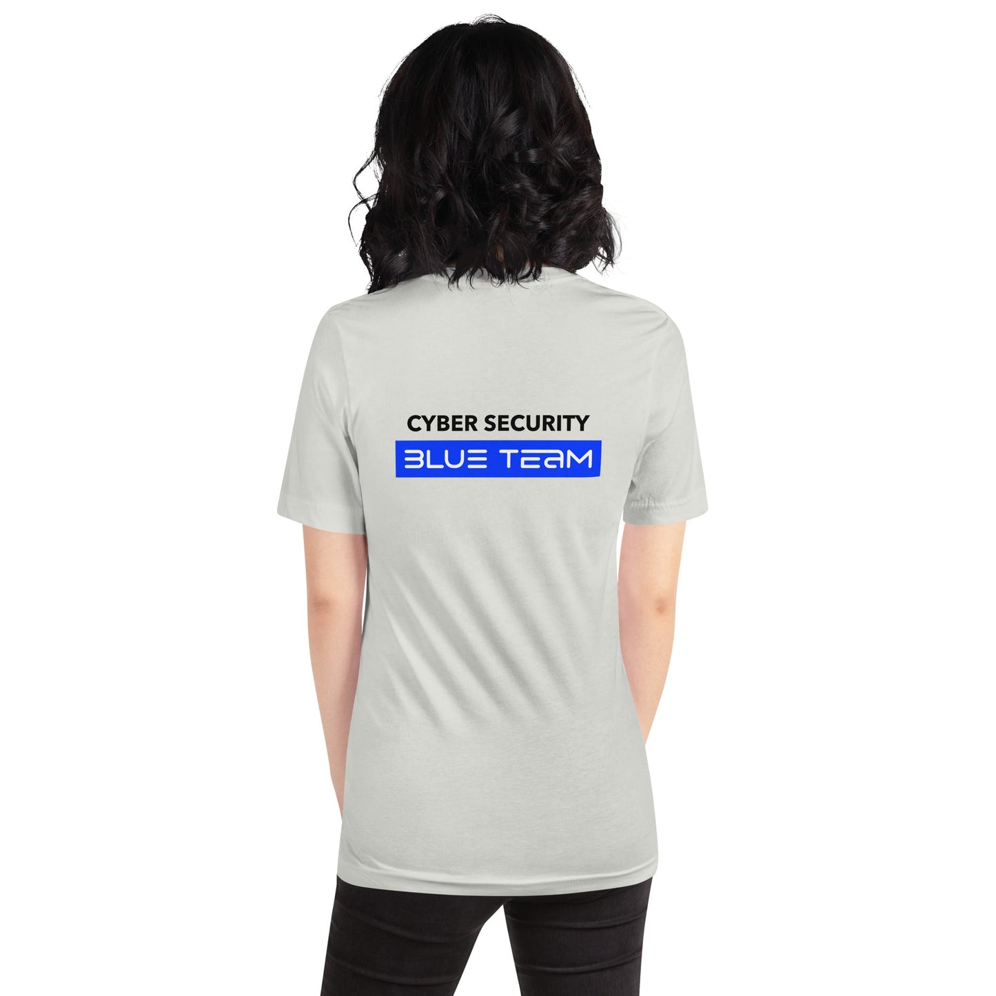 Cyber Security Blue Team V8 - Unisex t-shirt ( Back Print ) by DarkByteGear