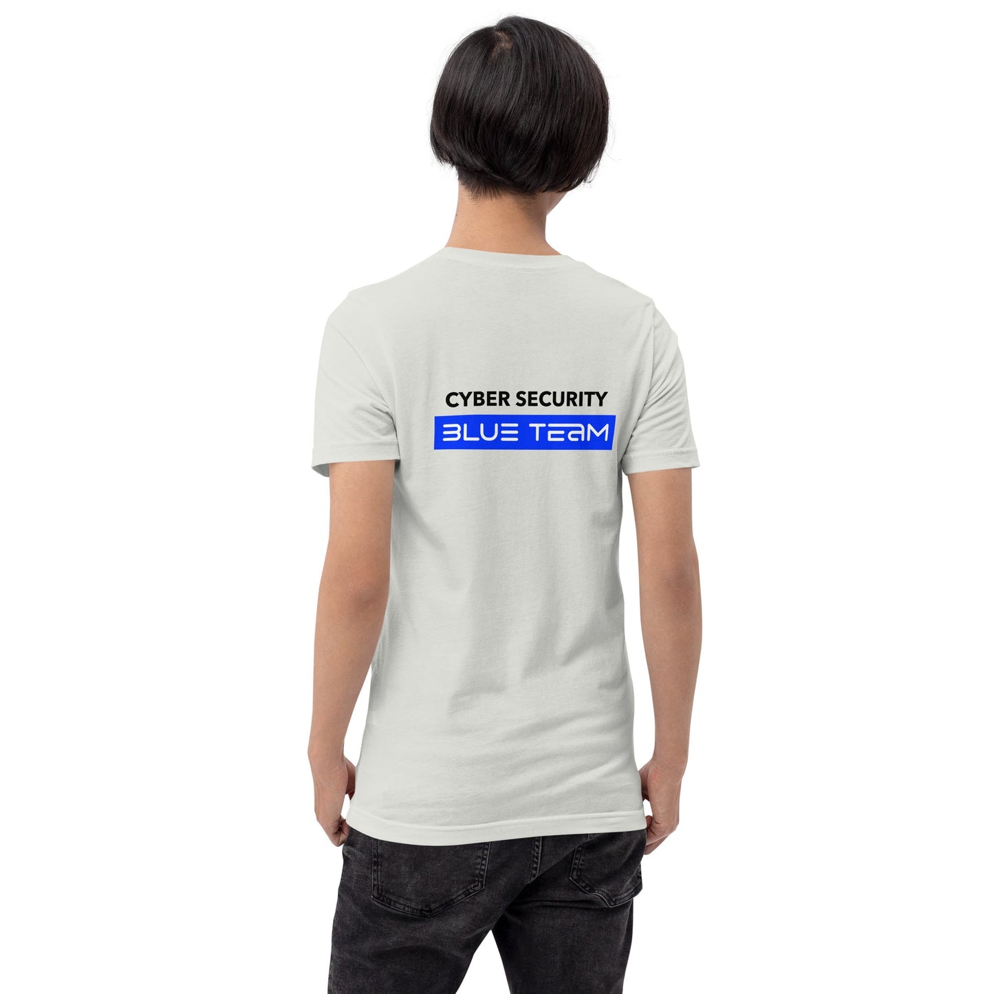 Cyber Security Blue Team V8 - Unisex t-shirt ( Back Print ) by DarkByteGear