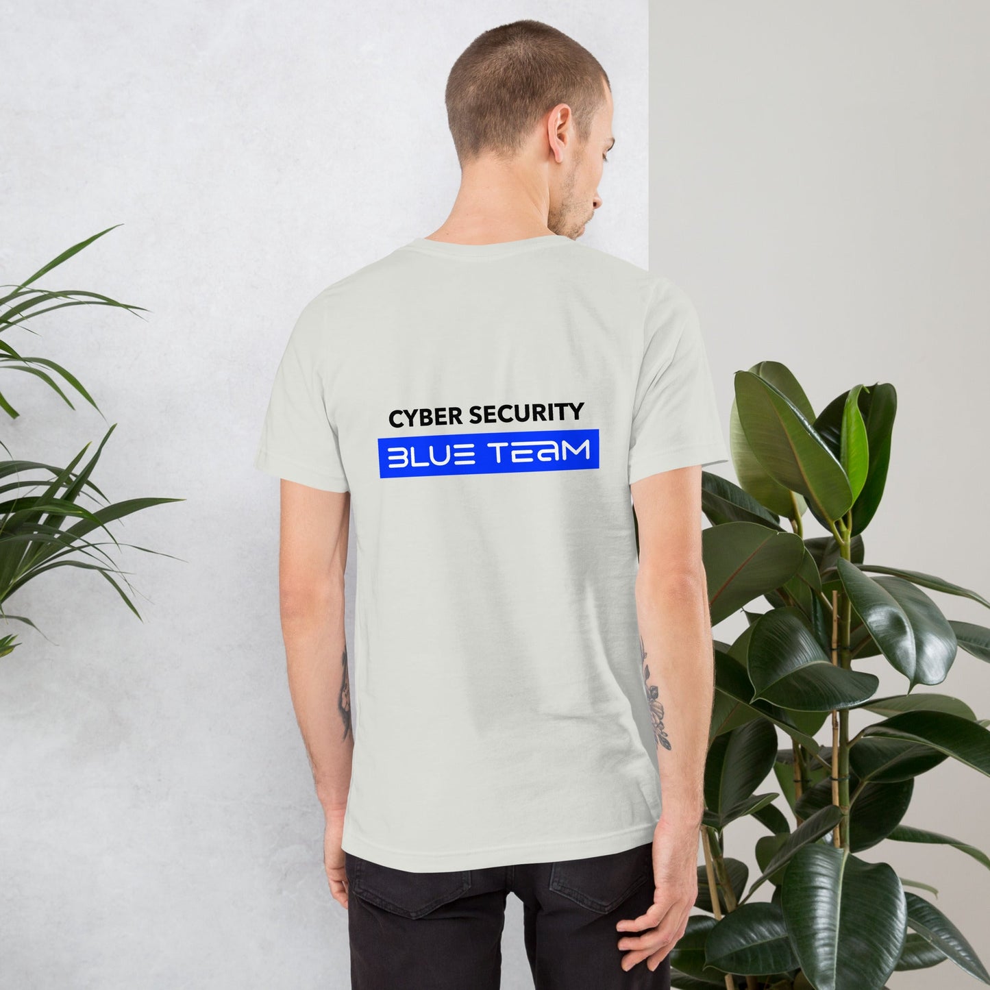 Cyber Security Blue Team V8 - Unisex t-shirt ( Back Print ) by DarkByteGear