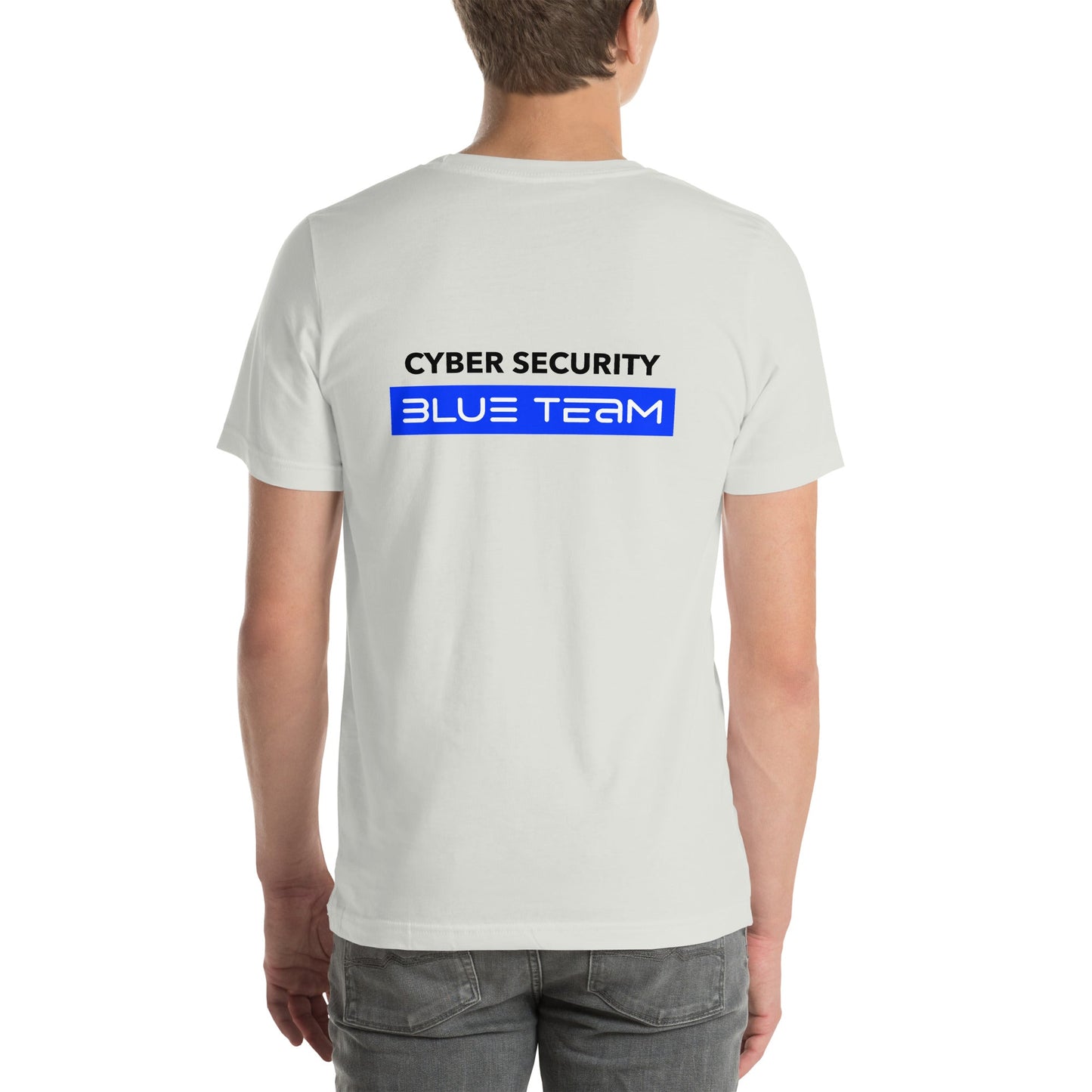 Cyber Security Blue Team V8 - Unisex t-shirt ( Back Print ) by DarkByteGear