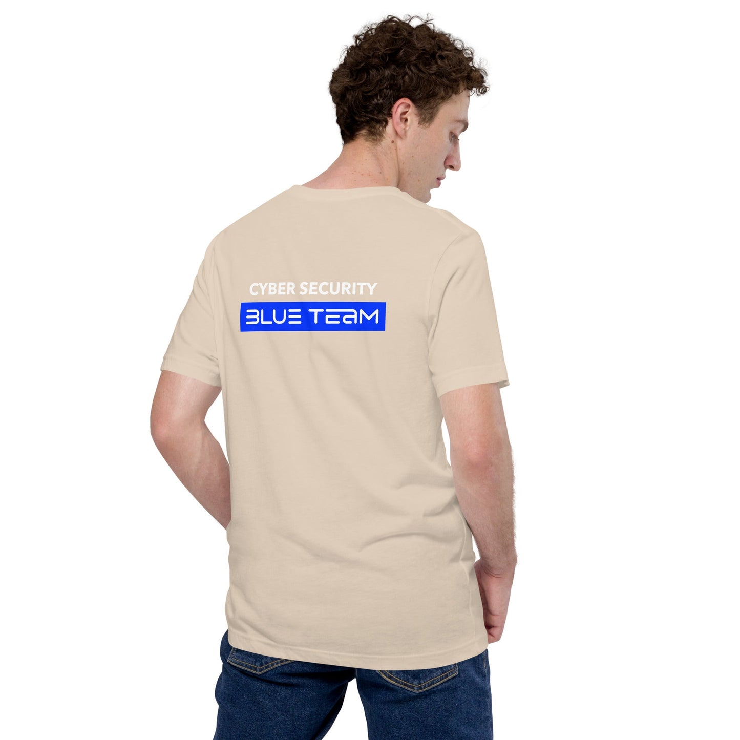 Cyber Security Blue Team V8 - Unisex t-shirt ( Back Print ) by DarkByteGear