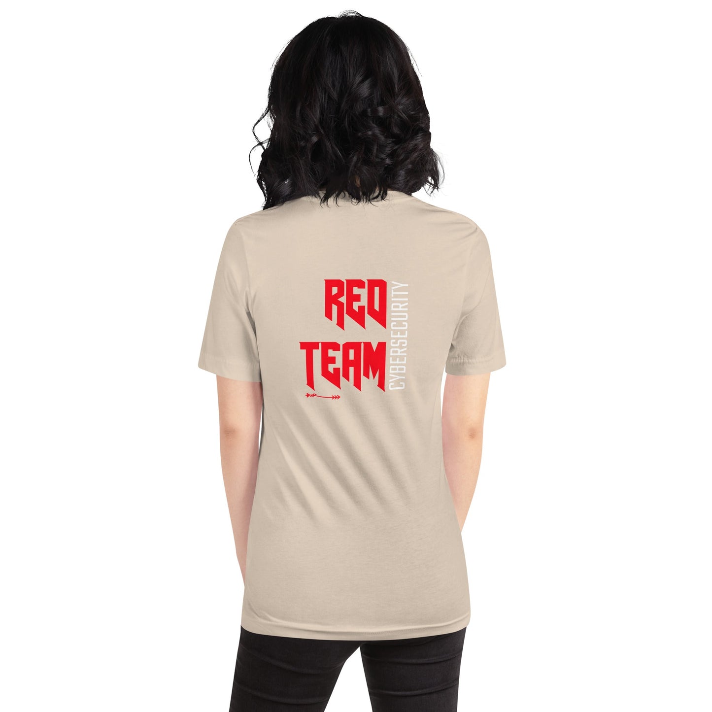 Cyber Security Red Team V9 - Unisex t-shirt ( Back Print ) by DarkByteGear