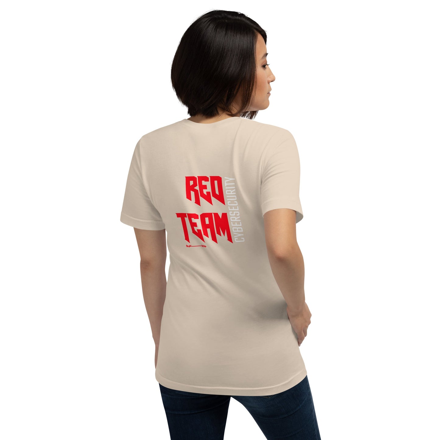 Cyber Security Red Team V9 - Unisex t-shirt ( Back Print ) by DarkByteGear