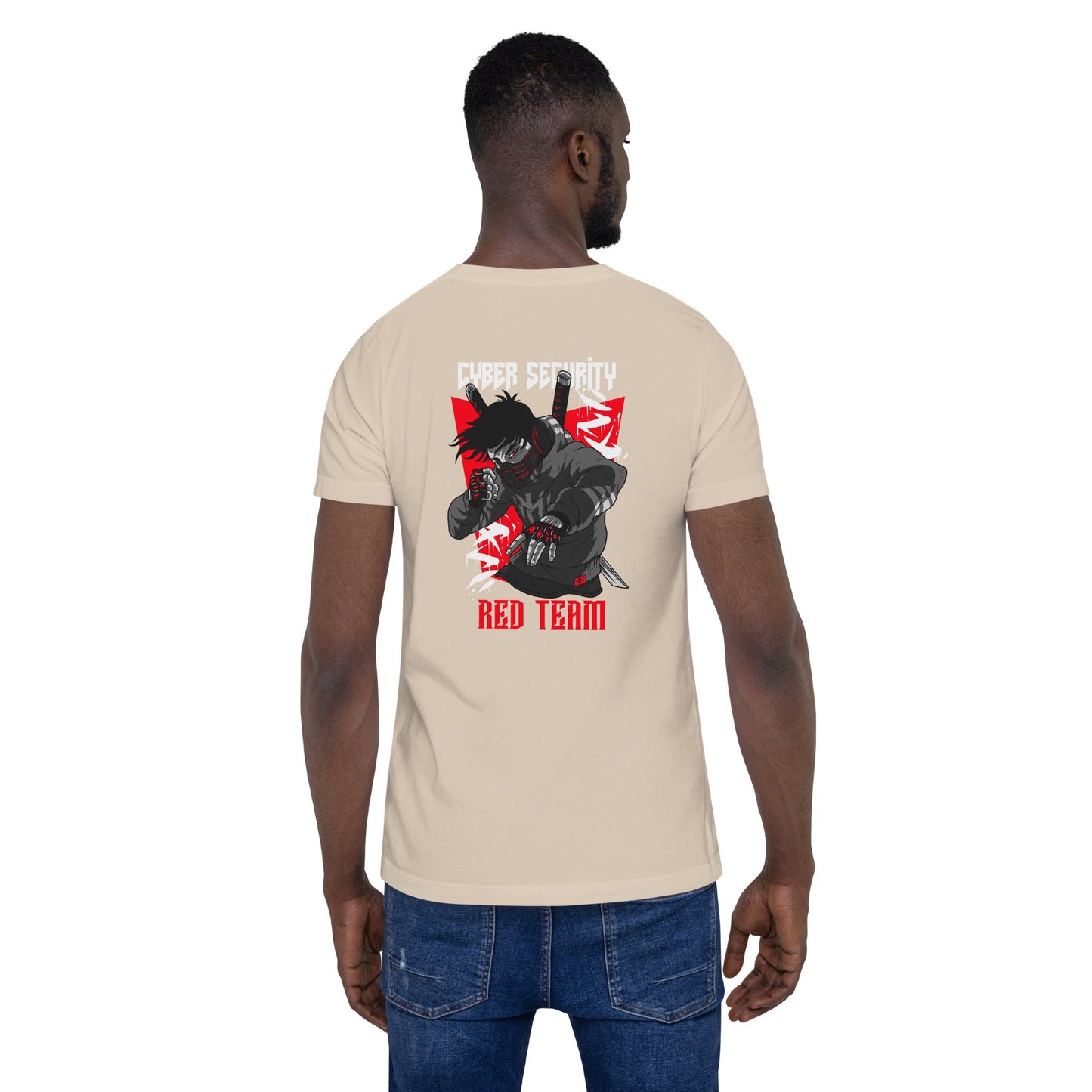 Cyber Security Red Team V3 - Unisex t-shirt ( Back Print ) by DarkByteGear