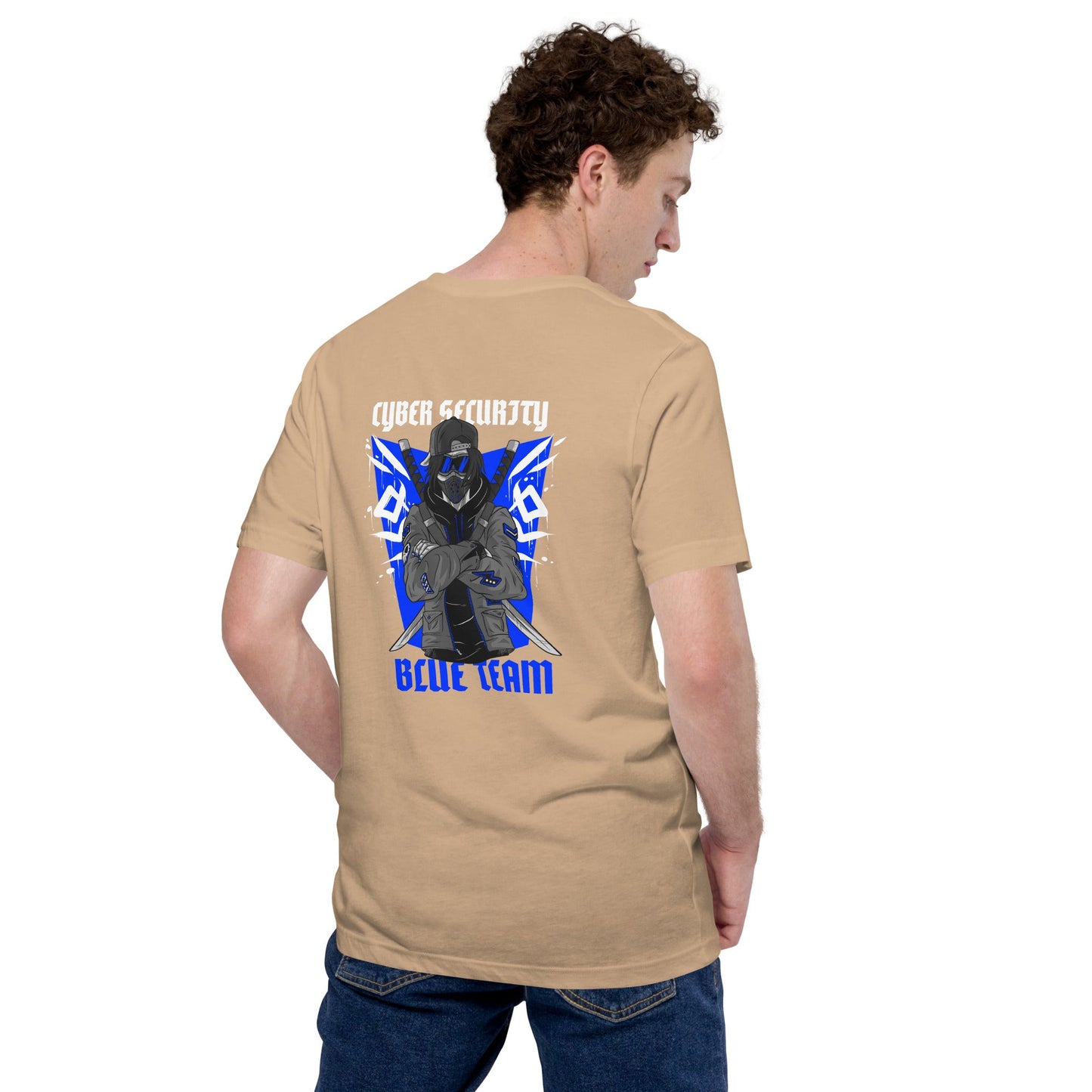 Cyber Security Blue Team V3 - Unisex t-shirt ( Back Print ) by DarkByteGear