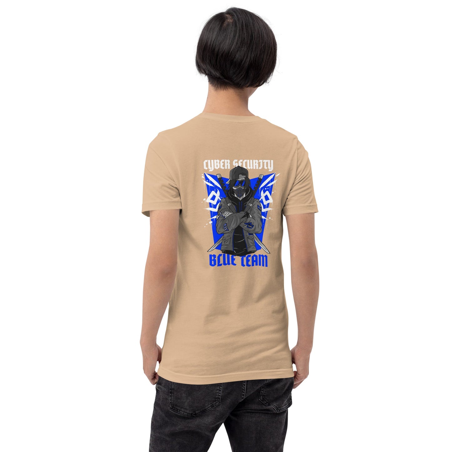 Cyber Security Blue Team V3 - Unisex t-shirt ( Back Print ) by DarkByteGear
