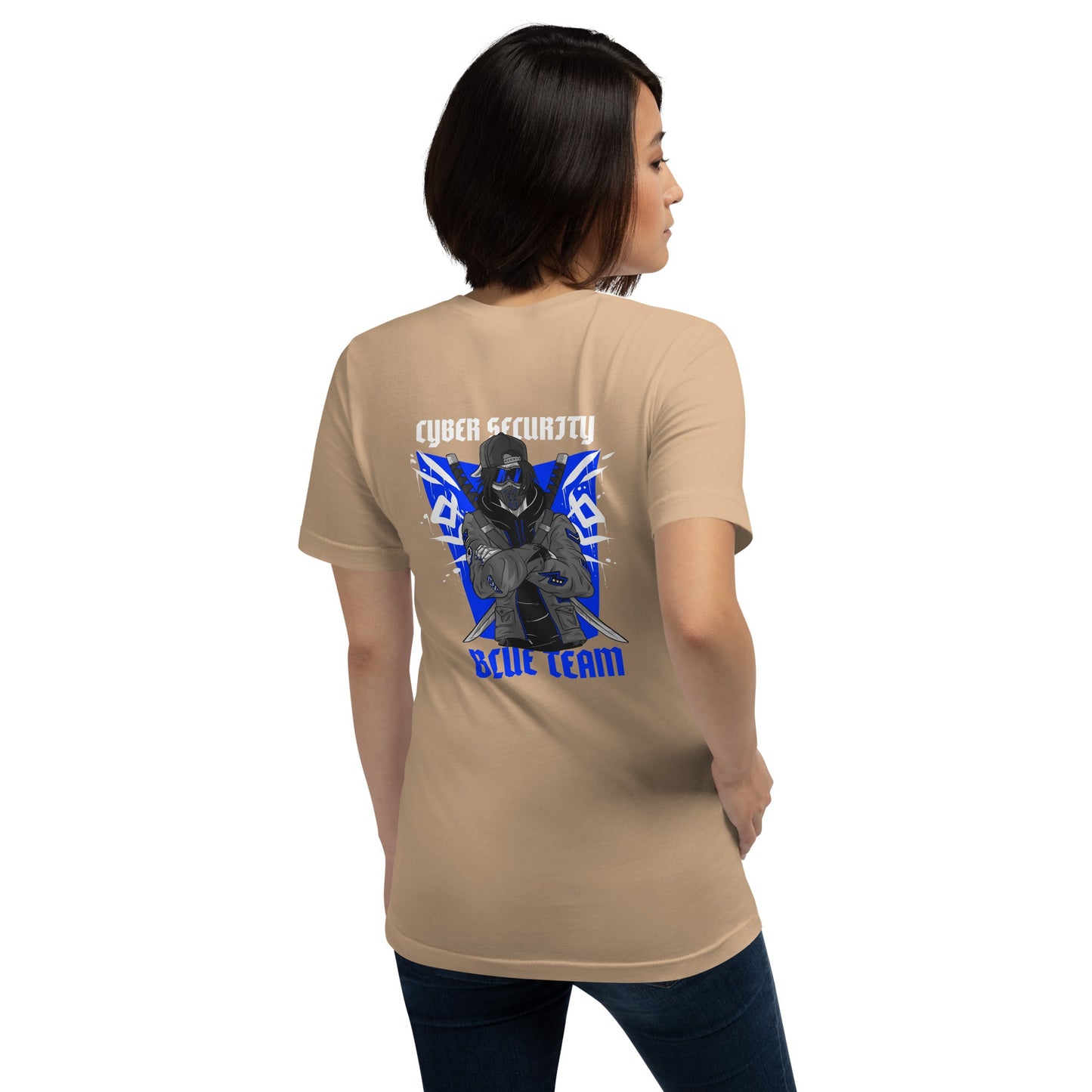 Cyber Security Blue Team V3 - Unisex t-shirt ( Back Print ) by DarkByteGear