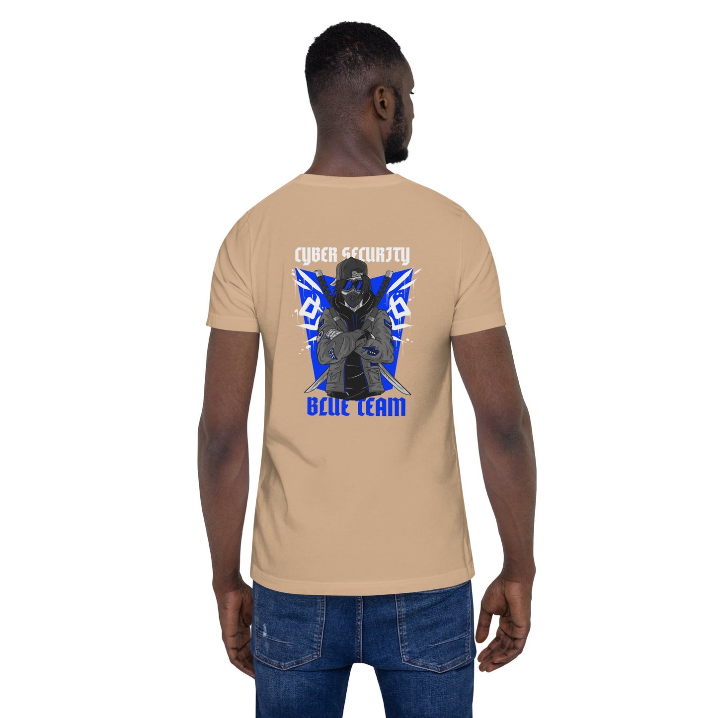 Cyber Security Blue Team V3 - Unisex t-shirt ( Back Print ) by DarkByteGear