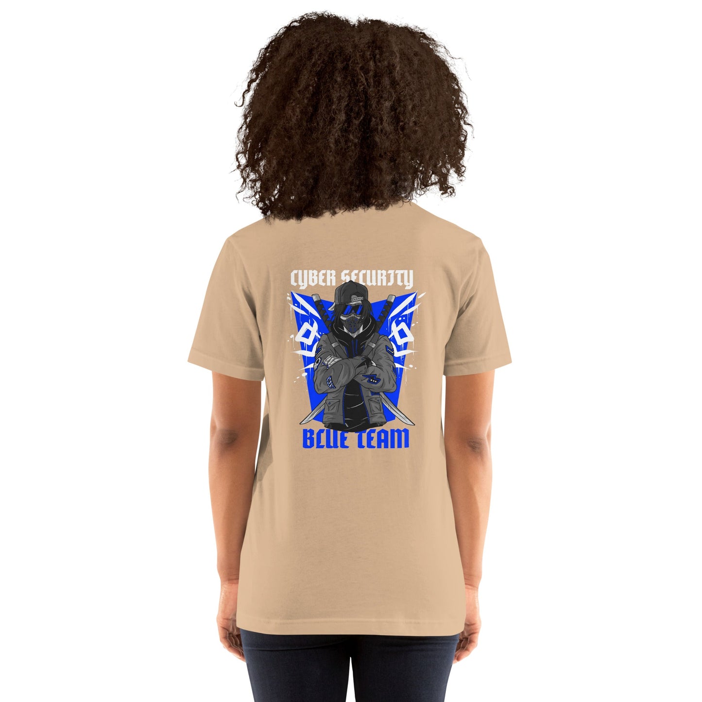 Cyber Security Blue Team V3 - Unisex t-shirt ( Back Print ) by DarkByteGear