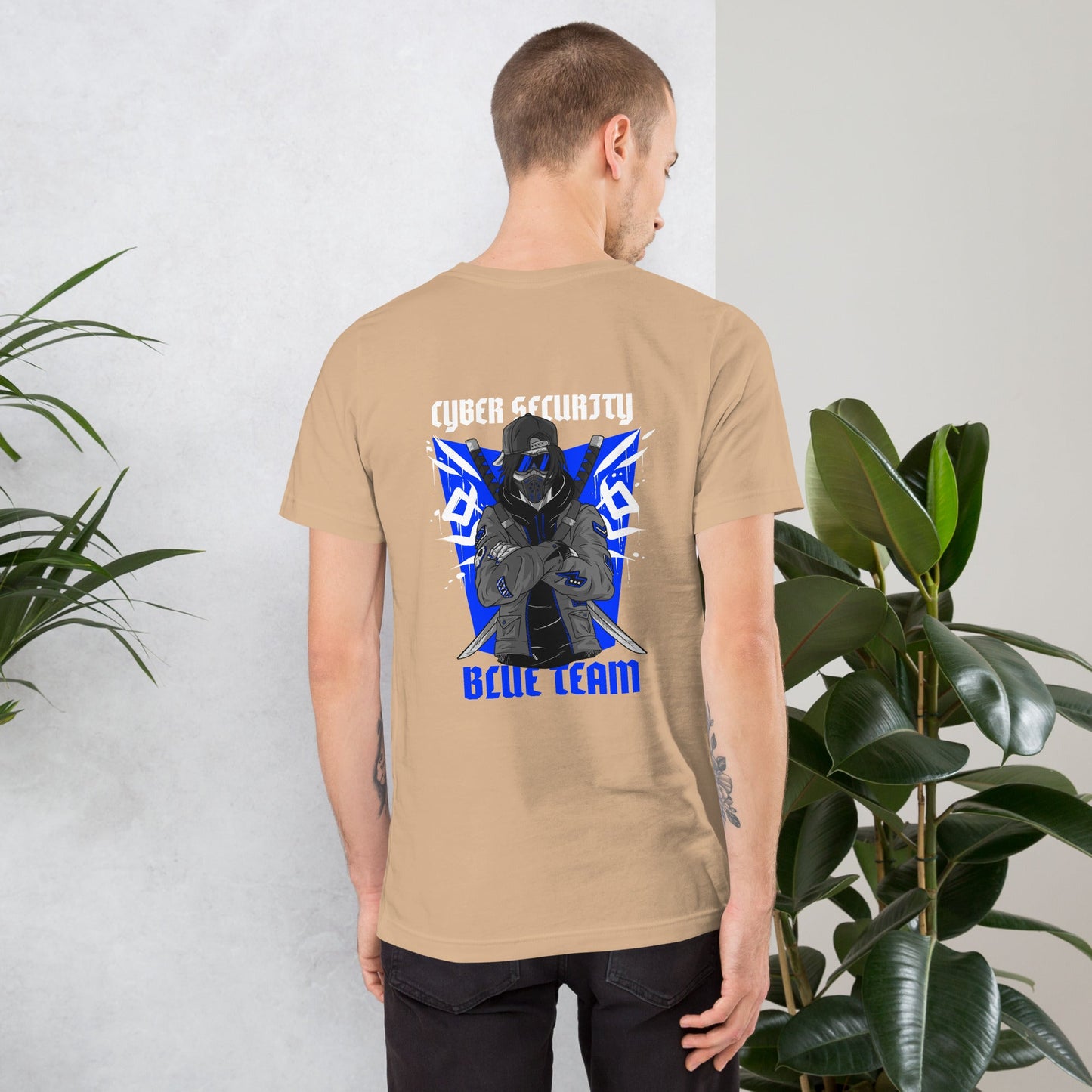 Cyber Security Blue Team V3 - Unisex t-shirt ( Back Print ) by DarkByteGear