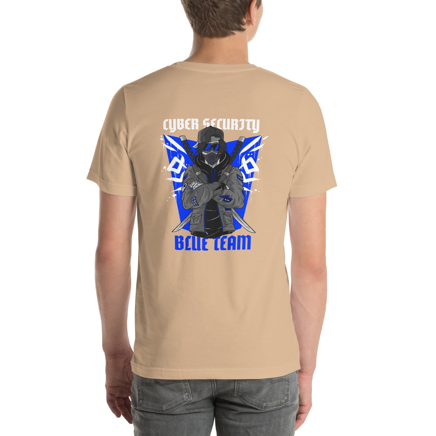 Cyber Security Blue Team V3 - Unisex t-shirt ( Back Print ) by DarkByteGear
