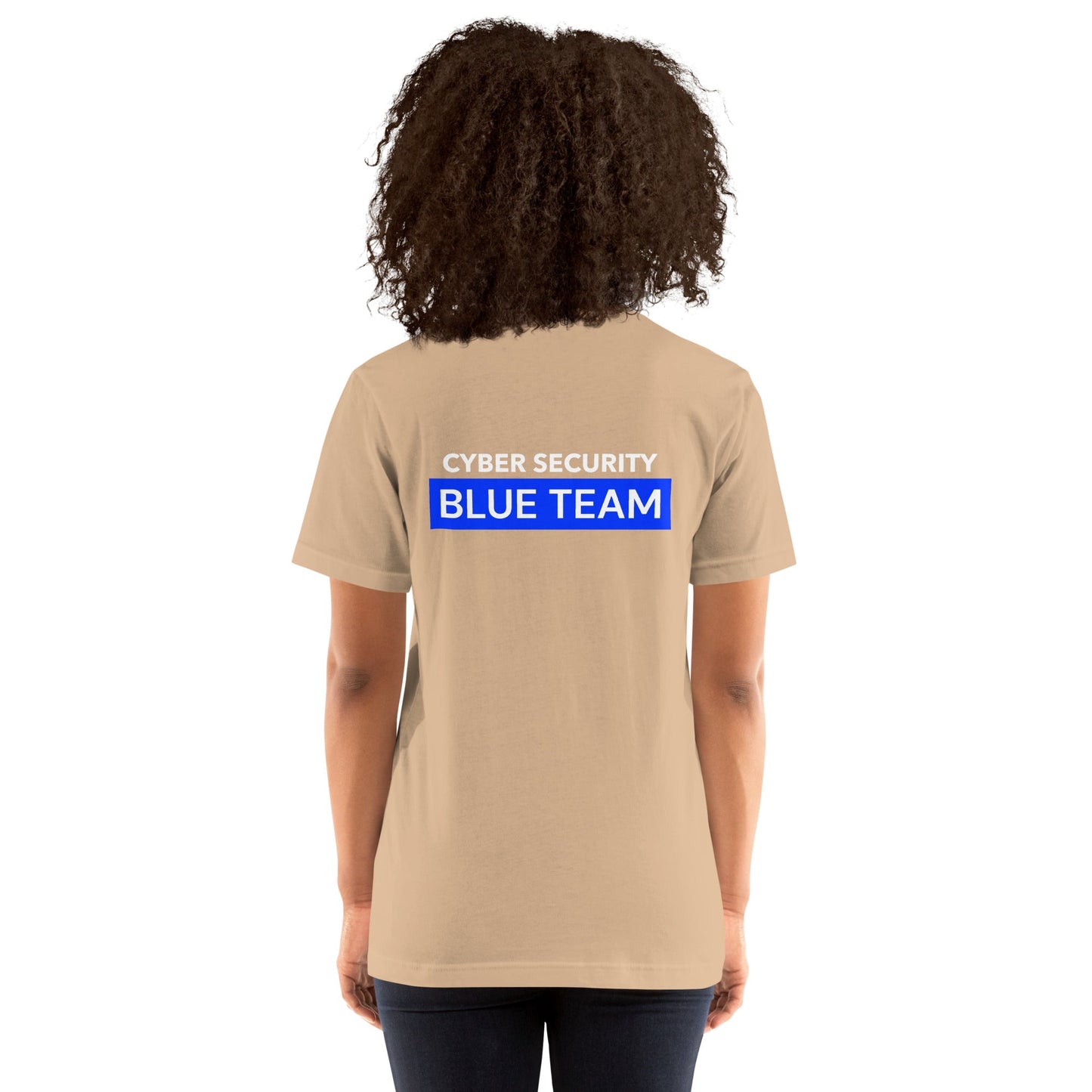 Cyber Security Blue Team V7 - Unisex T-shirt ( Back Print ) by DarkByteGear