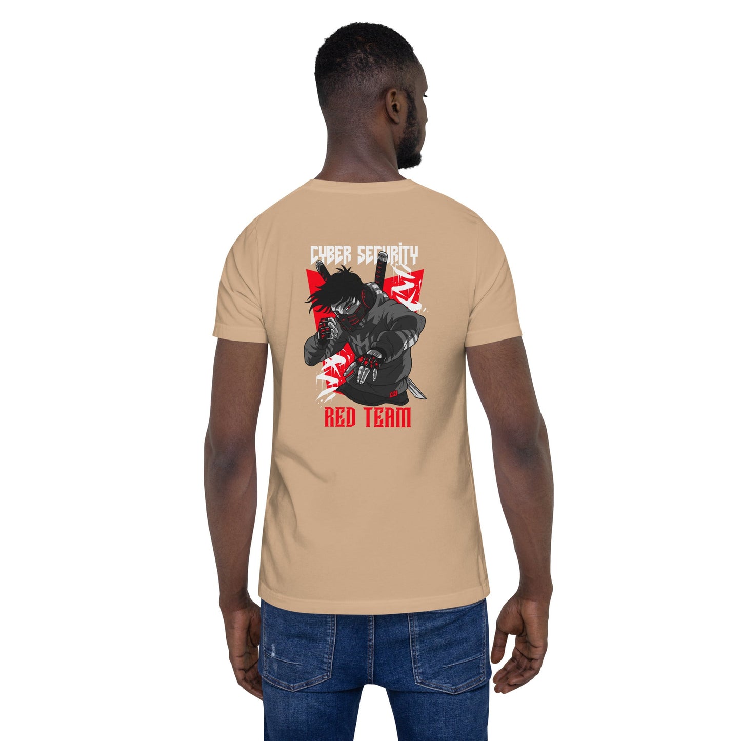 Cyber Security Red Team V3 - Unisex t-shirt ( Back Print ) by DarkByteGear