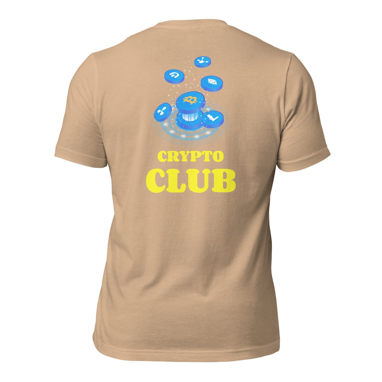 Crypto Club - Unisex t-shirt ( Back Print ) by DarkByteGear