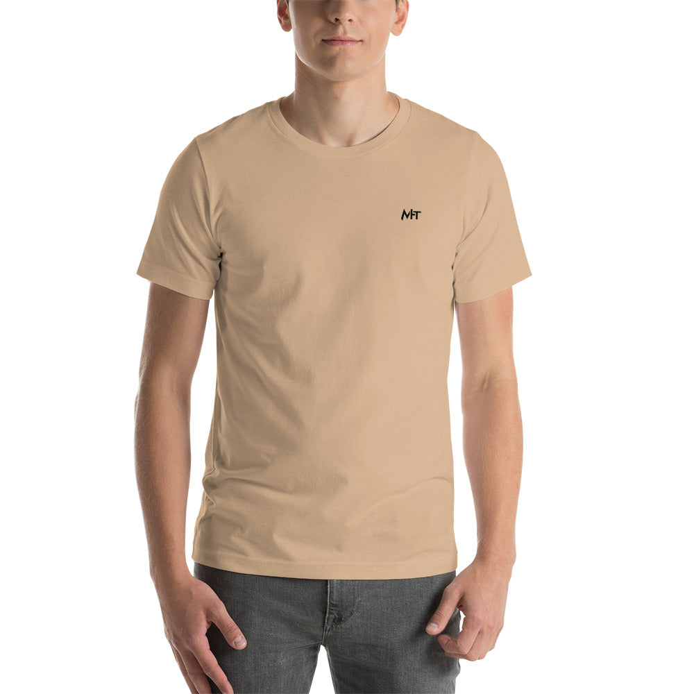 Show me the Nothing you Clicked on in Dark Text - Unisex t-shirt ( Back Print ) by DarkByteGear