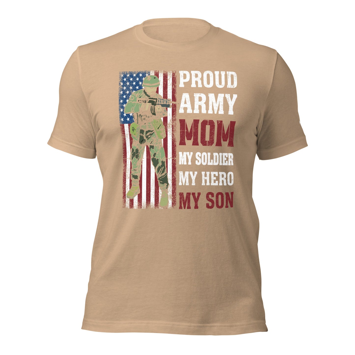 Proud Army Mom - Unisex t-shirt by DarkByteGear