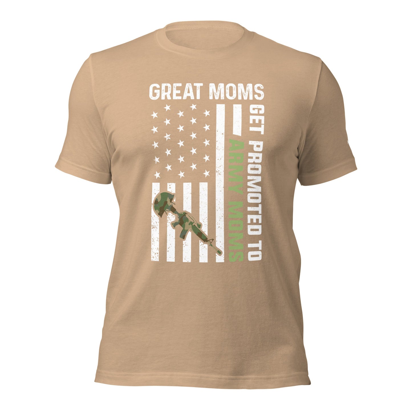 Army Moms, Great Moms promoted - Unisex t-shirt by DarkByteGear