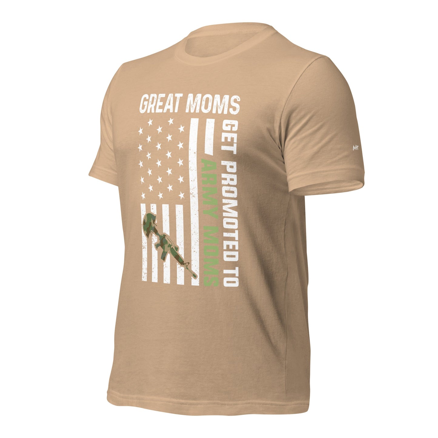 Army Moms, Great Moms promoted - Unisex t-shirt by DarkByteGear
