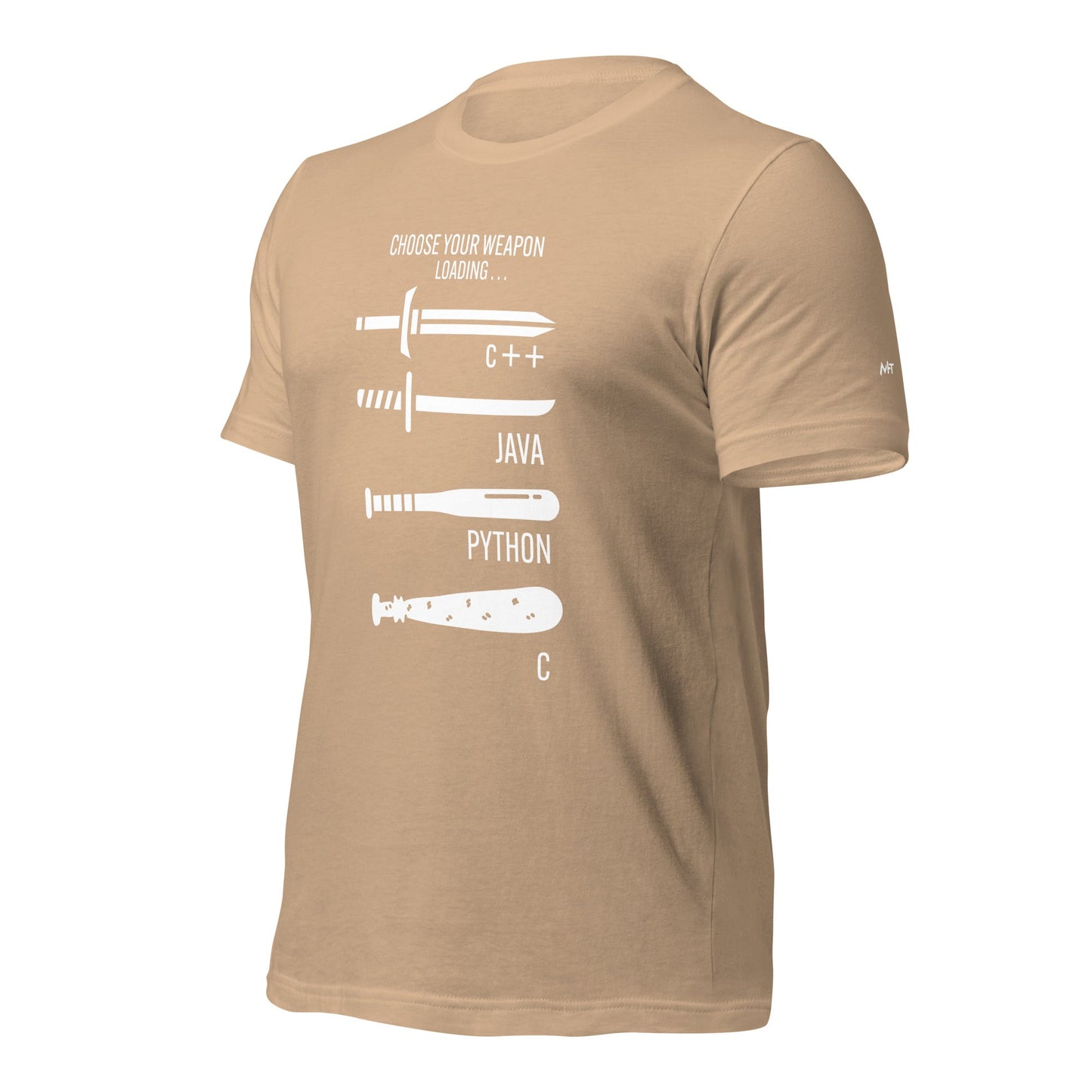 Choose your weapon v1 - Unisex t-shirt by DarkByteGear