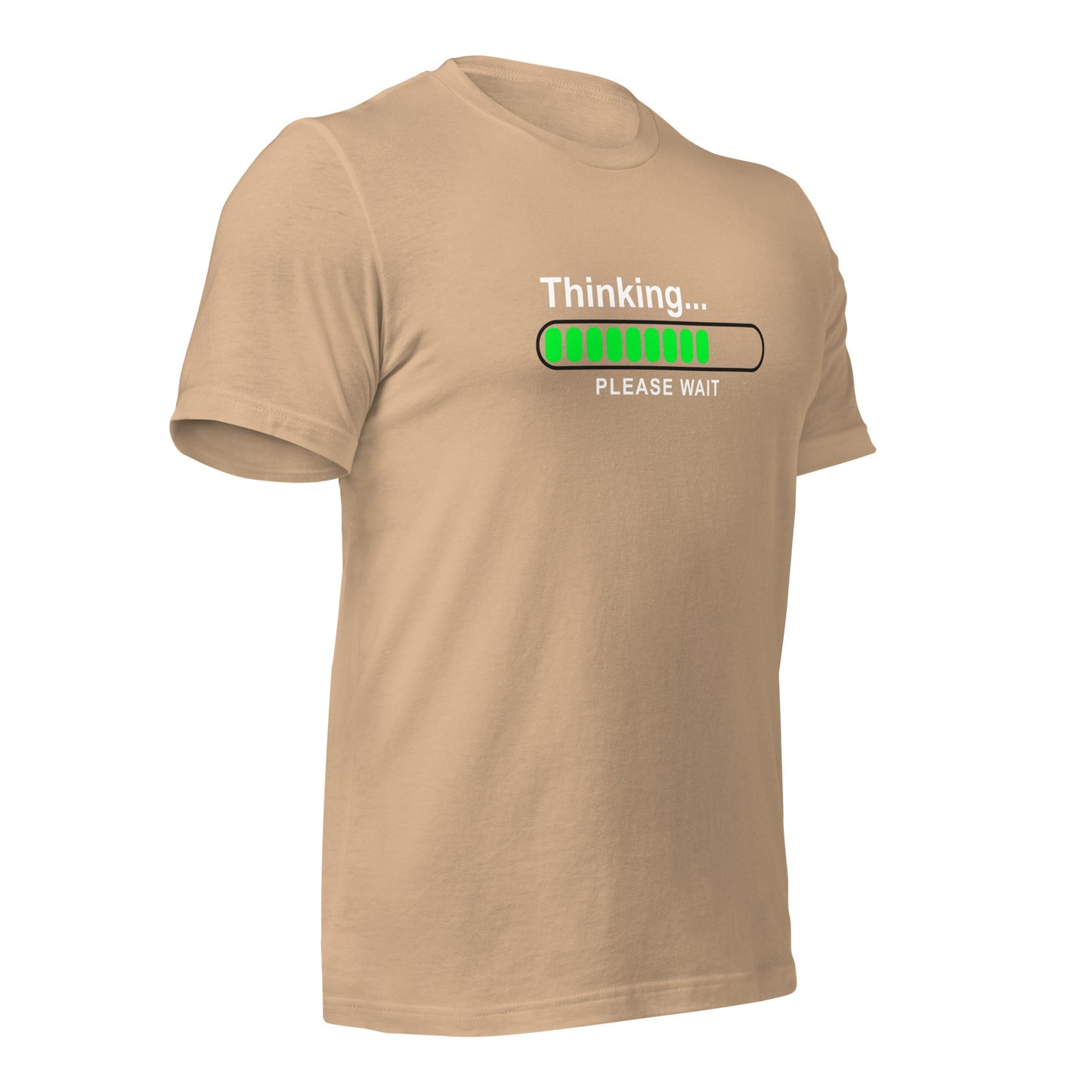 Thinking please wait - Unisex t-shirt by DarkByteGear